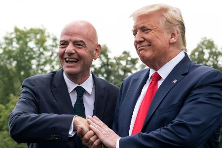 Infantino rührt WM-Werbetrommel bei Trump Infantino rührt WM-Werbetrommel bei Trump