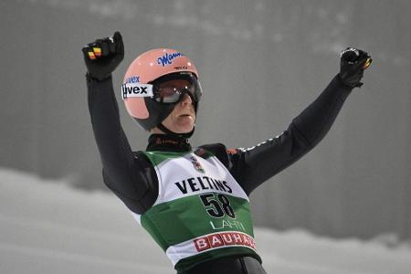 Skispringen: Geiger Zweiter der Qualifikation - auch Eisenbichler wieder stark Skispringen: Geiger Zweiter der Qualifikation - auch Eisenbichler wieder stark