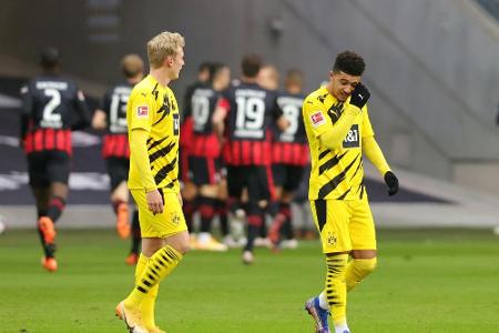 1:1 in Frankfurt: Dortmund stolpert erneut im Titelrennen 1:1 in Frankfurt: Dortmund stolpert erneut im Titelrennen