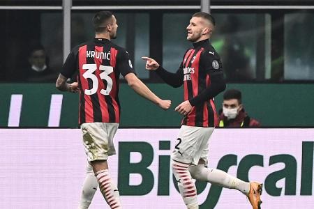 Rebic und Calhanoglu treffen: AC Mailand behauptet Tabellenspitze Rebic und Calhanoglu treffen: AC Mailand behauptet Tabellenspitze