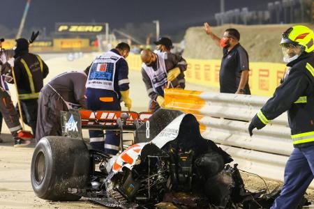 Nach Grosjeans Unfall: FIA startet Untersuchung Nach Grosjeans Unfall: FIA startet Untersuchung