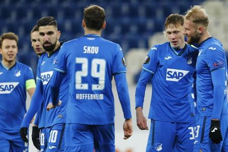 Europa League: Ungeschlagene TSG krönt Vorrunde Europa League: Ungeschlagene TSG krönt Vorrunde