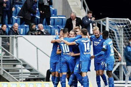 Erster Dreier seit Sieg über Bayern: Hoffenheim stoppt Talfahrt Erster Dreier seit Sieg über Bayern: Hoffenheim stoppt Talfahrt