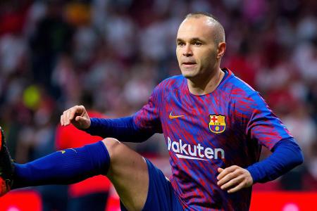 Platz 5: Andres Iniesta, der ehemalige Ballkünstler des FC Barcelona spielt mittlerweile in Japan und steht im Spätherbst se...