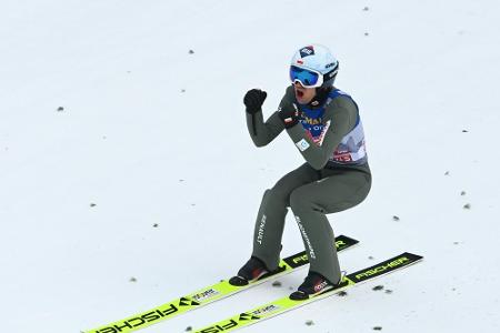Stoch gewinnt Tournee zum dritten Mal - Geiger nach Aufholjagd Zweiter Stoch gewinnt Tournee zum dritten Mal - Geiger nach Aufholjagd Zweiter
