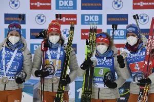 Biathlon: Frauen-Staffel mit Hinz, Hettich, Herrmann und Preuß