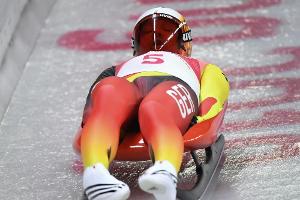 Rodeln: Deutsche Doppel in Igls klar geschlagen