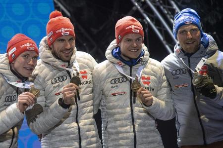 DSV-Staffel mit Peiffer, Lesser, Doll und Horn: DSV-Staffel mit Peiffer, Lesser, Doll und Horn: