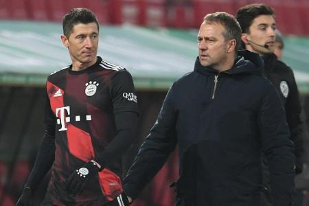 Flick: Vorsichtsmaßnahme bei Lewandowski Flick: Vorsichtsmaßnahme bei Lewandowski