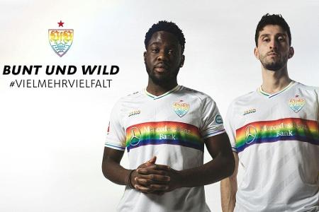 Erinnerungstag: VfB spielt im Regenbogentrikot Erinnerungstag: VfB spielt im Regenbogentrikot