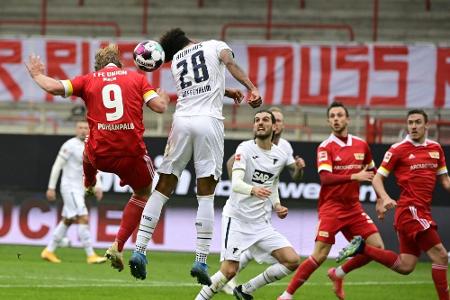 Trotz Kruse-Tor: Union lässt gegen Hoffenheim Punkte liegen Trotz Kruse-Tor: Union lässt gegen Hoffenheim Punkte liegen