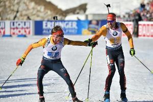 Peiffer und Doll verpassen Medaille im Massenstart