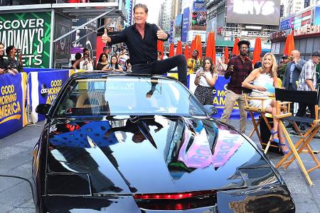 NEW YORK, NY - July 09. David Hasselhoff and KITT on Good M...