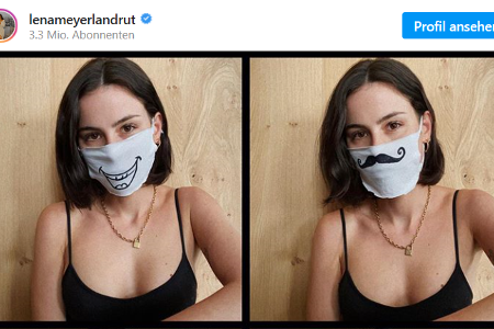 Lena Meyer Landrut Maske auf Lena Meyer Landrut Maske auf