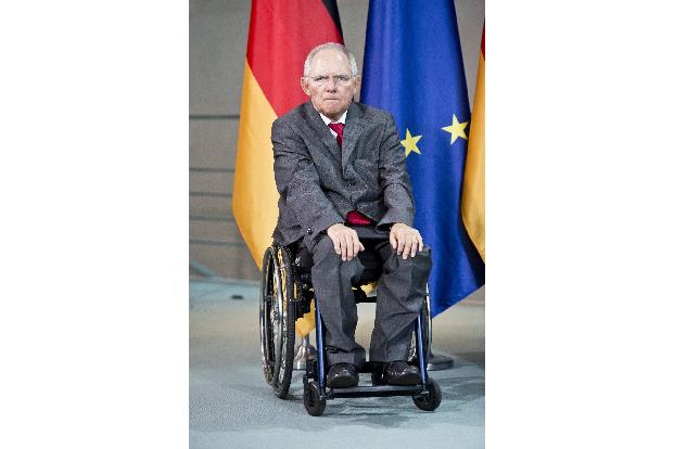 Wolfgang Schaeuble, CDU, Bundesfinanzminister, bei der Ueber...