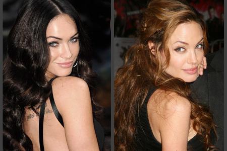 Megan Fox und Angelina Jolie sind nicht nur beide Schauspielerinnen, sondern sehen sich auch verblüffend ähnlich.