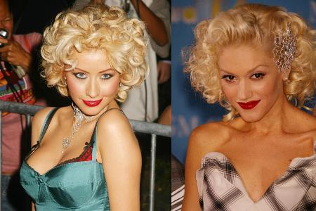 Beide blond, beide Sängerinnen: Christina Aguilera und Gwen Stefani.
