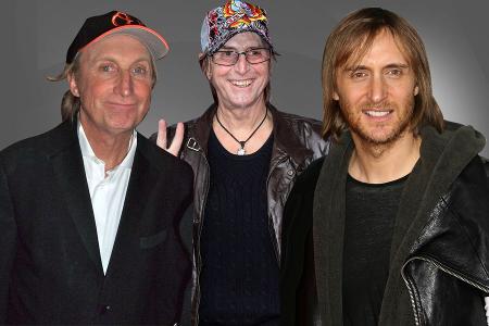 Comedian Otto Waalkes, Schauspieler Martin Semmelrogge und DJ David Guetta.