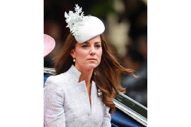 ...aber ein wenig abgespannt und erschöpft sah Kate Middleton bei der 