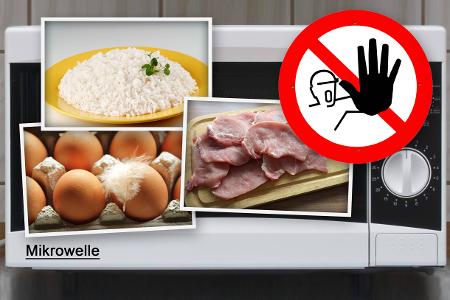 Lebensmittel gehören nicht in Mikro Lebensmittel gehören nicht in Mikro