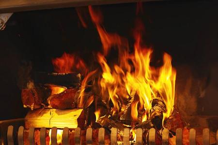 Ein Holzofen