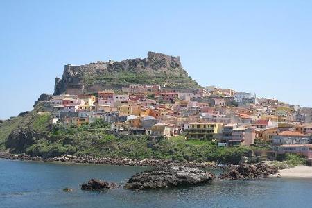 Blick auf Castelsardo, Sardinien (Italien)