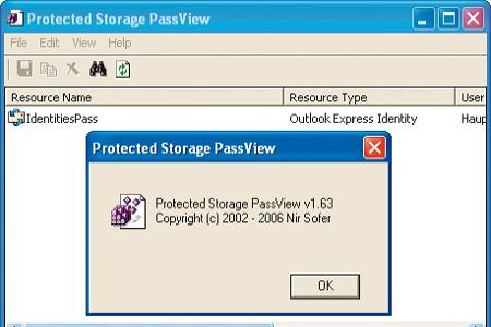 Protected Storage Passview 1.63
Im Bereich Protected Storage in der Windows-Registrierdatenbank werden Benutzernamen und Pas...