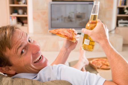 Bier vor dem Fernseher