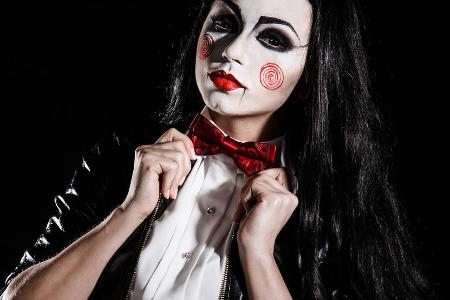 Die Jigsaw-Puppe aus dem Horrorfilm 