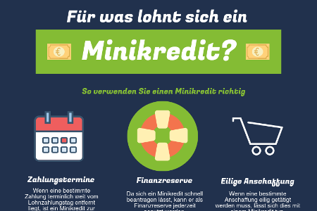 Infografik zur Verwendung eines Minikredits