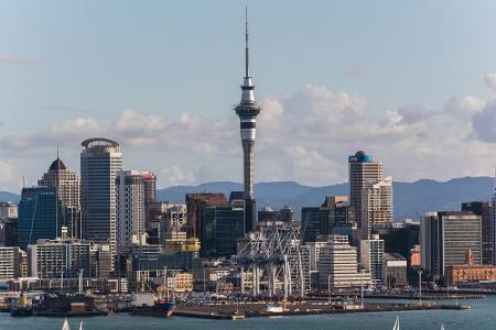 Der Sky Tower in Auckland ist mit seinen 328 Metern der höchste Fernsehturm auf der Südseite der Erde. Ein Highlight für die...