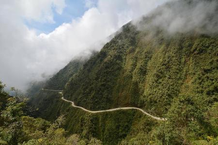 Yungas Straße in Bolivien