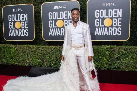Schauspieler Billy Porter war mit seinem Federmantel sicher die ungewöhnlichste Erscheinung auf dem roten Teppich.
