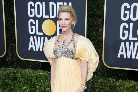 Schauspielerin Cate Blanchett war dann wieder ein gewöhnungsbedürftiger Hingucker auf dem roten Teppich.