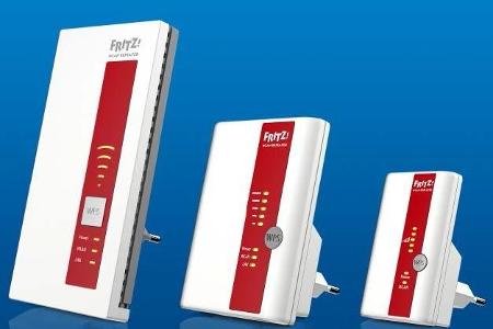 WLAN-Repeater wie die Modelle der Fritz-Baureihe von AVM erhöhen zwar die Funkreichweite, halbieren dabei jedoch den Datendu...