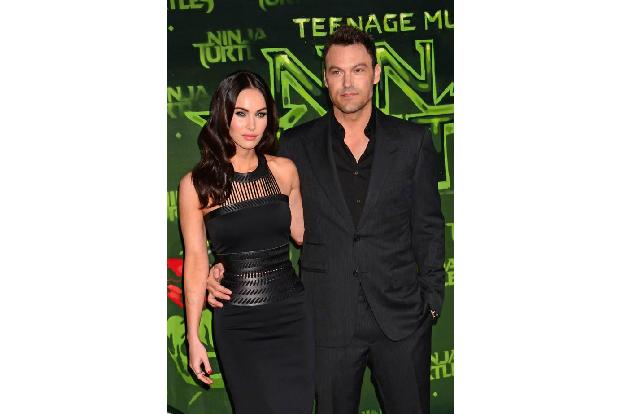 ...Brian Austin Green und seine 13 Jahre jüngere Freundin Megan Fox. Am Set von 'Hope and Faith' verliebten sich die beiden ...
