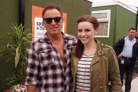 Amy Macdonald mit Bruce Springsteen.
