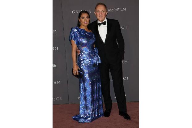 ...wenig reingelegt wurde Salma Hayek von ihren Freunden. 