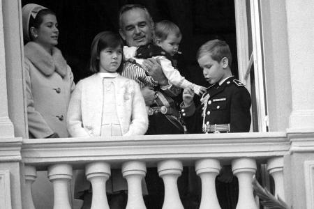 Fürstin Gracia Patricia mit ihrem Mann Fürst Rainier III. und den drei gemeinsamen Kindern
