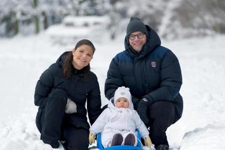 Kurz vor Weihnachten 2012 posteten die schwedischen Royals dieses Winter-Foto.