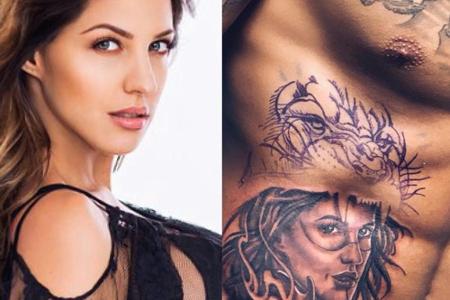 Stolz zeigt Sarah Harrison ihren Fans das neueste Tattoo ihres Mannes Dominic Harrison. Darauf zu sehen: das Abbild ihres Ge... Stolz zeigt Sarah Harrison ihren Fans das neueste Tattoo ihres Mannes Dominic Harrison. Darauf zu sehen: das Abbild ihres Ge...