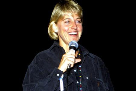 Ellen DeGeneres bei einem Auftritt 1992