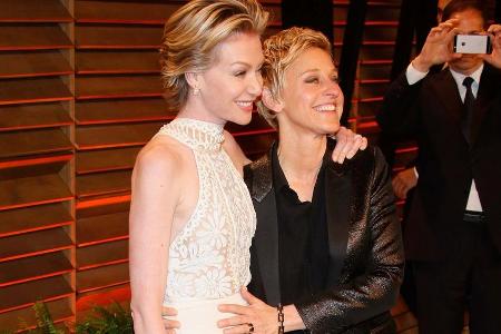 Ellen DeGeneres (r.) mit Portia de Rossi
