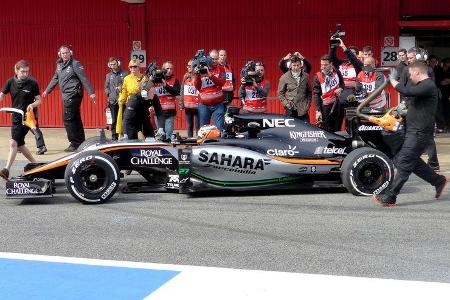 Force India VJM08 - Barcelona Test - 27. Februar 2015