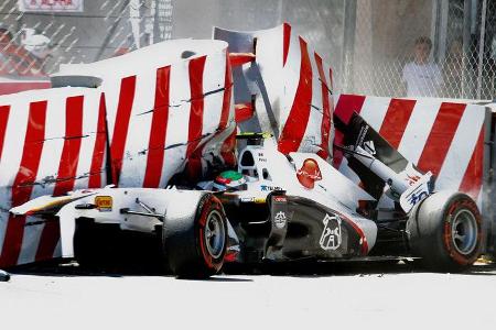 Sergio Perez Crash GP Monaco 2011