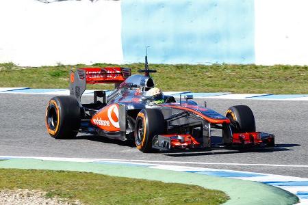 Sergio Perez, McLaren, Formel 1-Test, Jerez, 8. Februar 2013