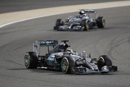 Hamilton & Rosberg - GP Bahrain 2015