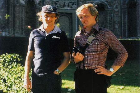 Am Comer See suchte Lauda Entspannung - hier begleitet von auto motor und sport-Fotograf Wolfgang Wilhelm.