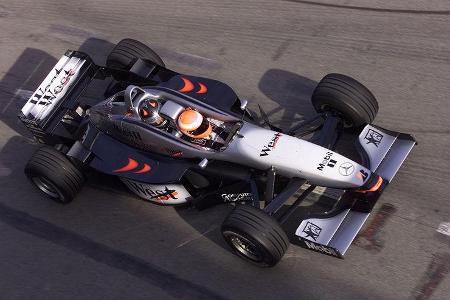 1999 kutschierte er seine beiden Söhne im McLaren-Doppelsitzer über die Piste.