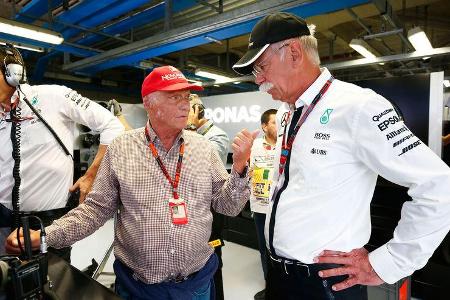 Niki Lauda - Dieter Zetsche - Mercedes - GP Italien - Monza - Qualifying - 5.9.2015